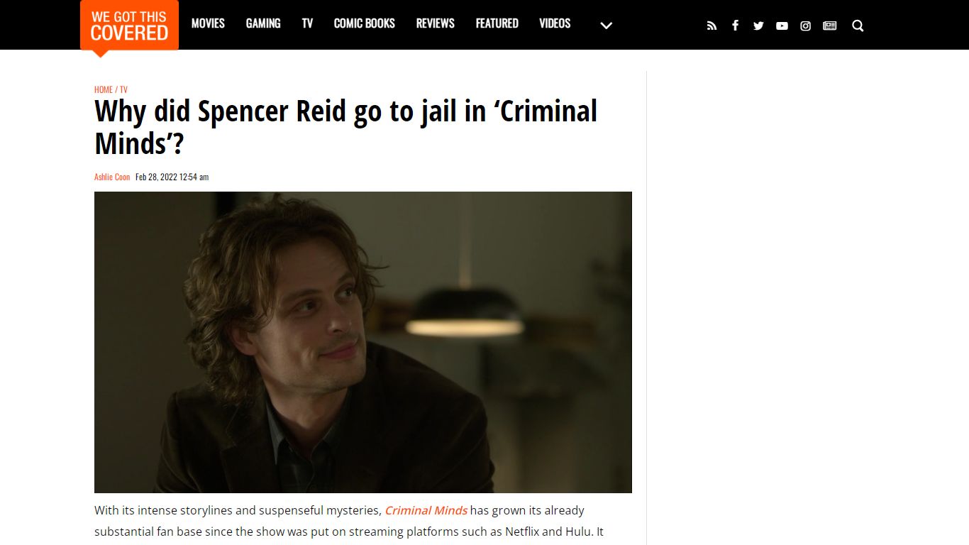 'Criminal Minds': Why Did Spencer Reid Go to Jail? - We Got This Covered