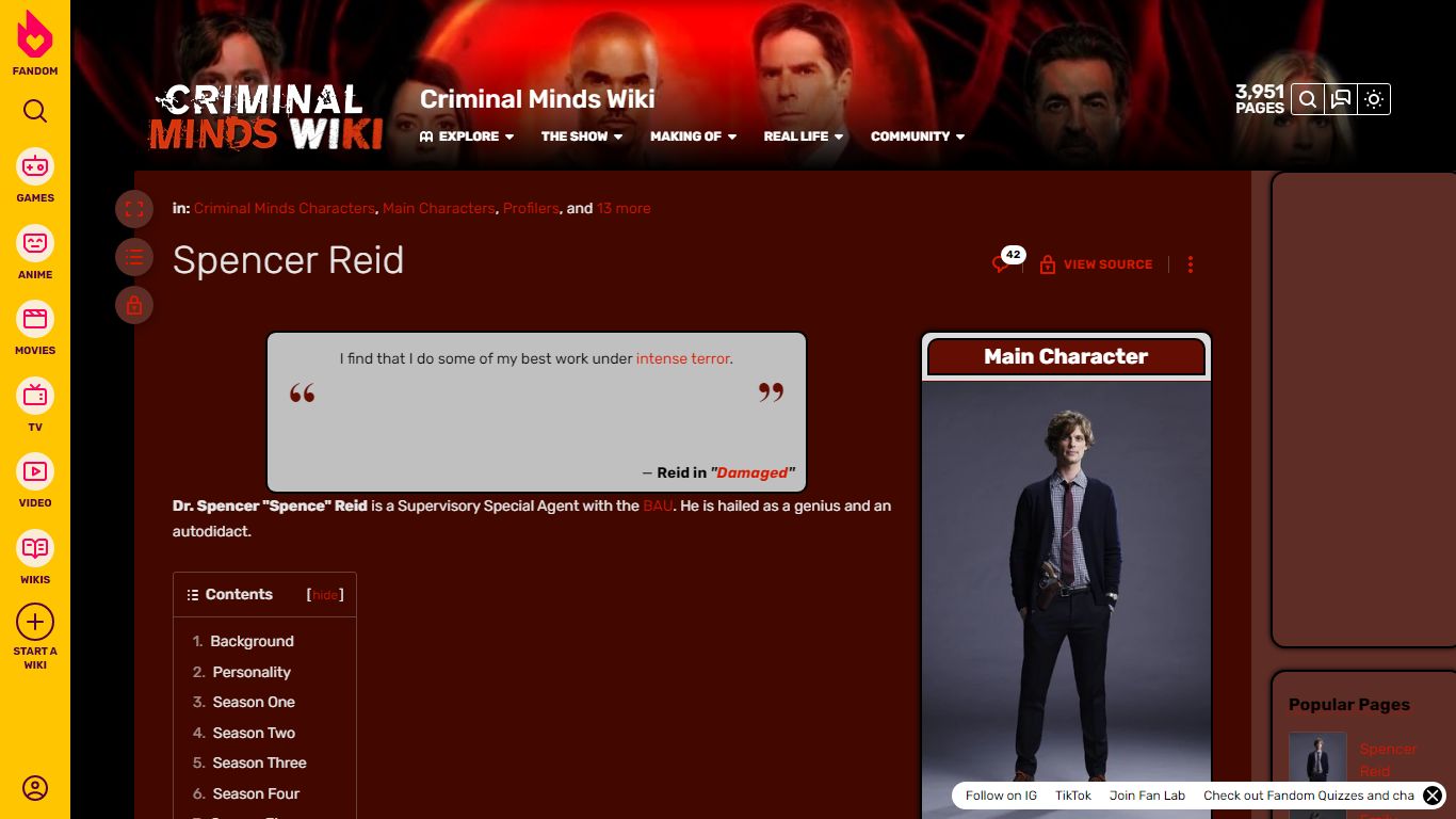 Spencer Reid | Criminal Minds Wiki | Fandom